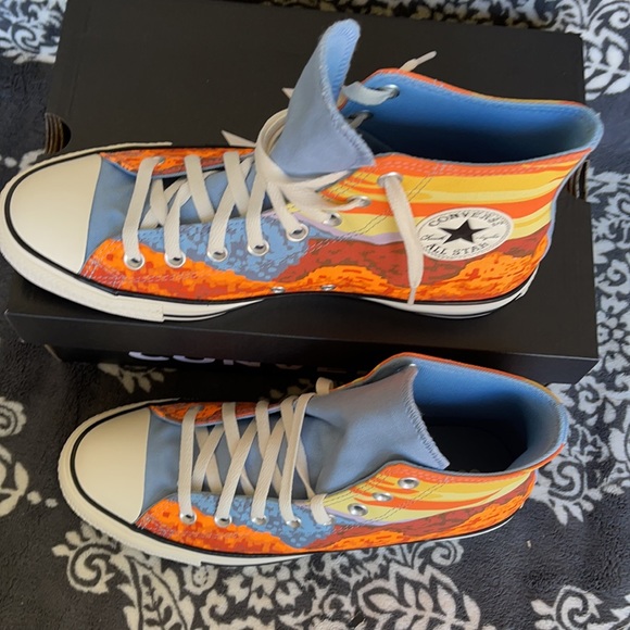 Converse Chuck Taylor All Star Hi Magma Orange/Sea MEN`S - Picture 3 of 16